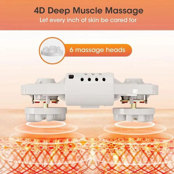 Z5 Dual-frequency Red Light Constant Temperature Hot Compress Foot Massager, Spec: EU Plug(Light Green)