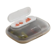 Portable Pill Box Dispenser Sealed Large Capacity Seven Days a Week Medication Organizer, Color: 6 Grids Gray