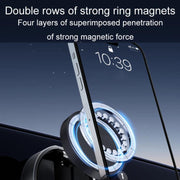 T20 Magnetic Car Phone Holder Car Center Console Navigation Portable Folding Stand(Silver)