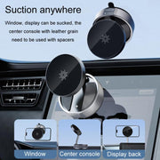 T20 Magnetic Car Phone Holder Car Center Console Navigation Portable Folding Stand(Black)