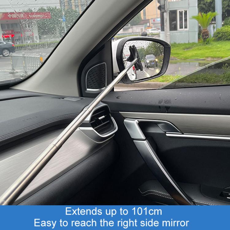 Retractable Windshield Cleaning Brush Scrubbing And Defogging 3 In 1 Car Wash Kit(Blue)