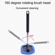 Retractable Windshield Cleaning Brush Scrubbing And Defogging 3 In 1 Car Wash Kit(Blue)