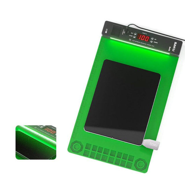 BAKU BA-940 16-inch LCD Screen Removal Work Mat With Heating System and Dust Lighting US Plug