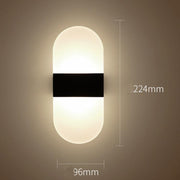Magnetic Acrylic Smart Induction Night Light Rechargeable Wall Lamp Bedroom Bedside Lamp White Arc White Light