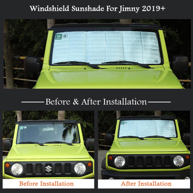 122 x 45cm For Suzuki Jimny2019+ Automobile Windshield Sunshade Interior Modification Heat Insulation Sun Visor
