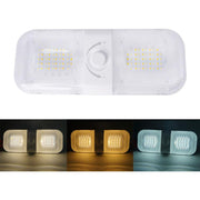12-24V RV Light 120 LEDs 3-Color Temperature Rotary Button Dimming Roof Light FC01