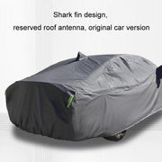 Hatchback Car EVA Plus Velvet Thickened Heat Insulation Sunshade With Shark Fin, Size: M 4x1.65x1.55m