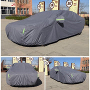 Hatchback Car EVA Plus Velvet Thickened Heat Insulation Sunshade With Shark Fin, Size: L+ 4.4x1.75x1.65m