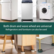4pcs /Set Washing Machine Foot Pads Heightened Base for Refrigerators Furniture(White)