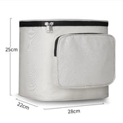 Electrical Motorcycle Water-resistant Rear Backrest Hanging Bag Large Capacity Helmet Storage Bag(White)