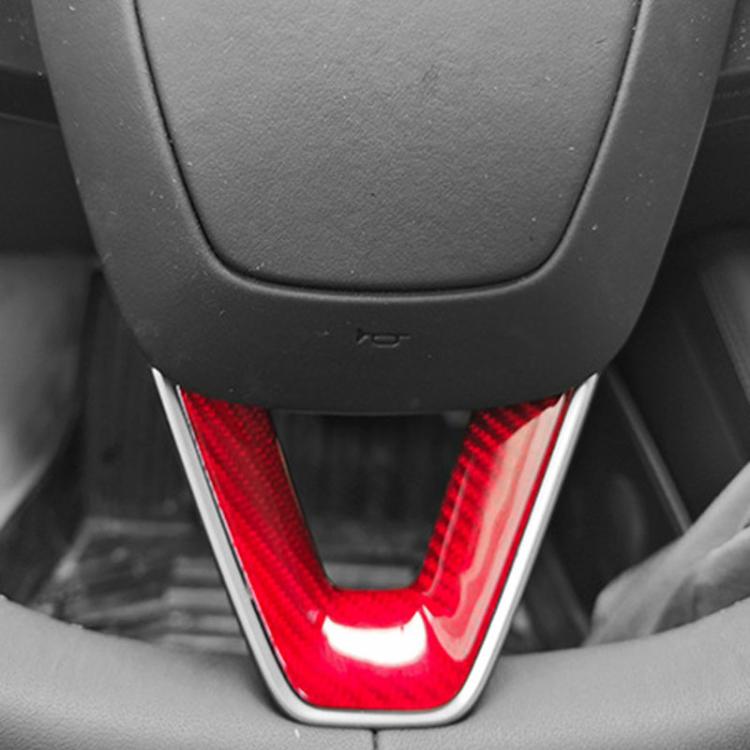For Tesla Model 3 Car Modification Interior Carbon Fiber Steering Wheel Patch, Style: Matte
