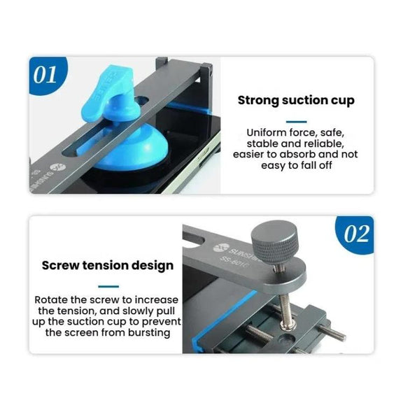 SUNSHINE SS-601G LCD Screen Separator Free Heating Mobile Phone Screen Quick Removal Clamping Fixture Repair Tool