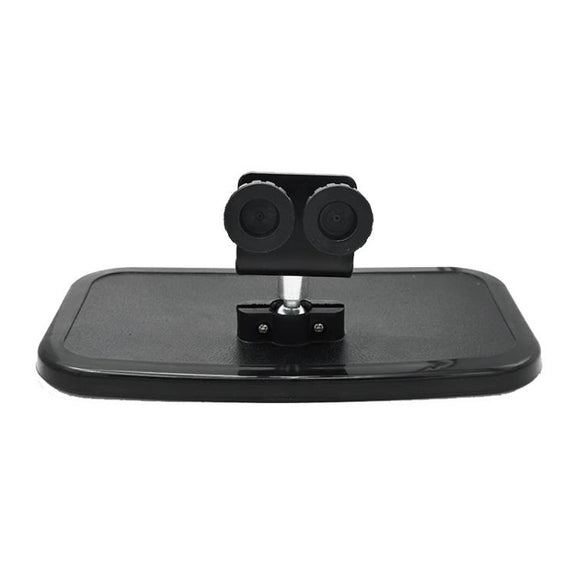 Universal Offshore Yacht Square Center Mirror Rearview Mirror Reflector(Black)