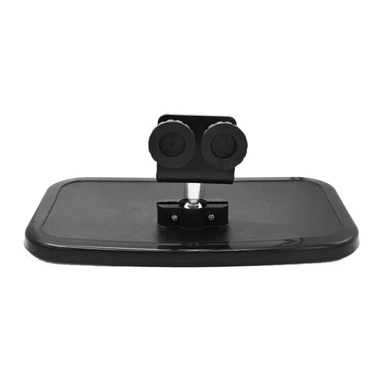 Universal Offshore Yacht Square Center Mirror Rearview Mirror Reflector(Black)