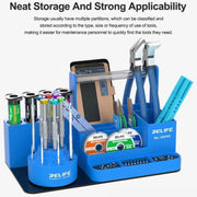RELIFE RL-001H Rotary Organizer Cell Phone Repair Tool Parts Screwdriver Storage Rack(Gray)