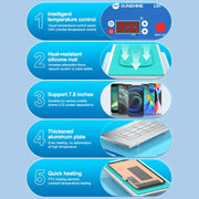 SUNSHINE LS1 Mobile Phone LCD Screen Repair Heated Separator Curved Straight Screen Frame Removal Machine