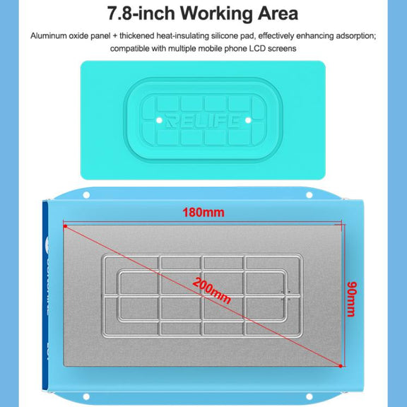 SUNSHINE LS1 Mobile Phone LCD Screen Repair Heated Separator Curved Straight Screen Frame Removal Machine