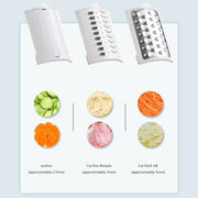 CY-661 3-in-1 Kitchen Multifunctional Roller Electric Vegetable Cutter, Spec: White US Plug