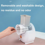 CY-661 3-in-1 Kitchen Multifunctional Roller Electric Vegetable Cutter, Spec: White Wireless Model