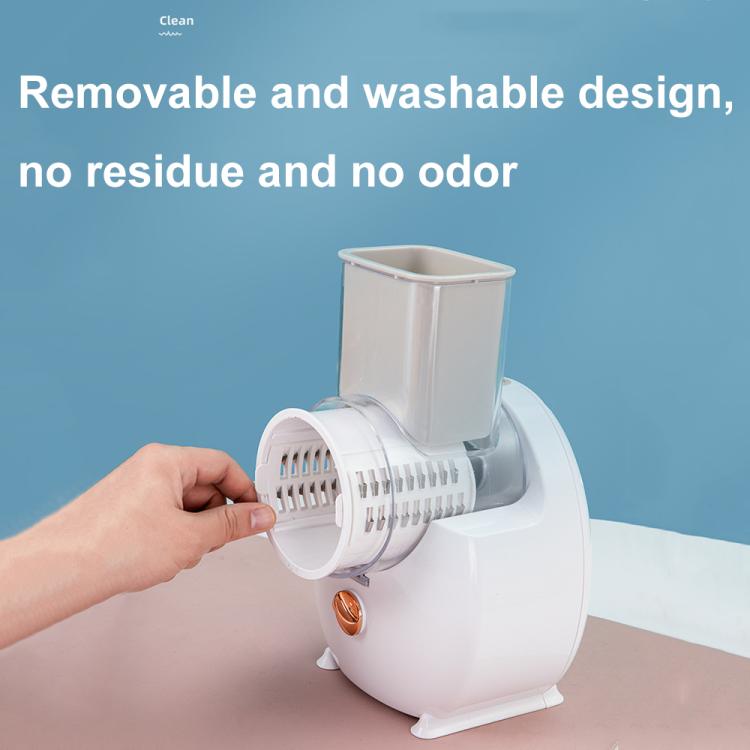 CY-661 3-in-1 Kitchen Multifunctional Roller Electric Vegetable Cutter, Spec: White Wireless Model