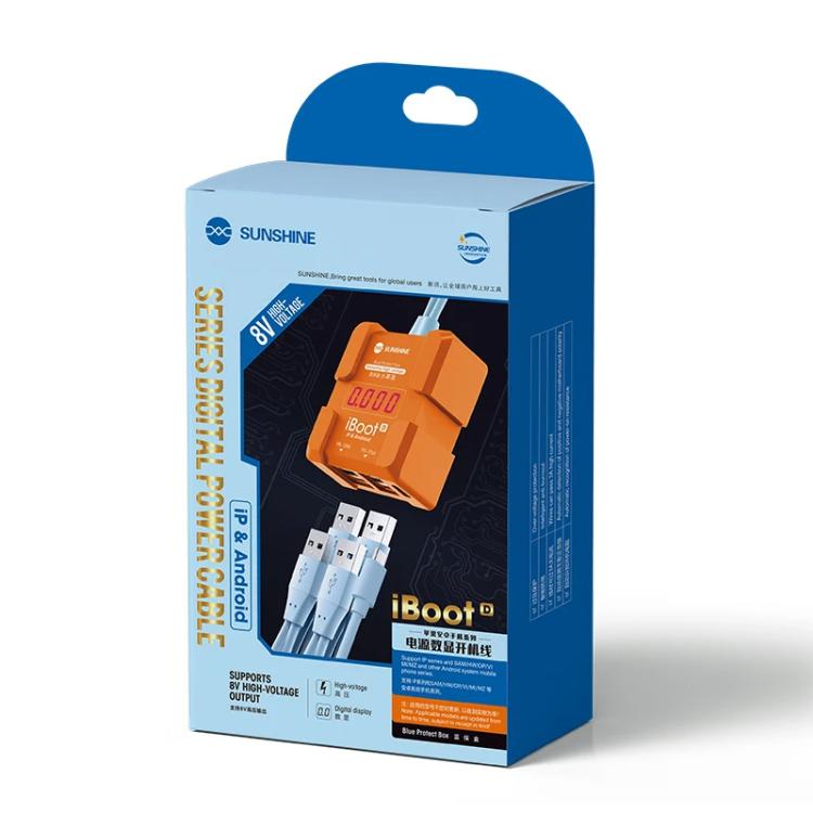 SUNSHINE iBoot D For iPhone Android Power Cable Mobile Phone Repair Tool Battery Power Test Boot Cable