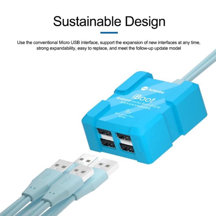 SUNSHINE iBoot B For Android 5V Power Cable Mobile Phone Repair Tool Battery Power Test Boot Cable