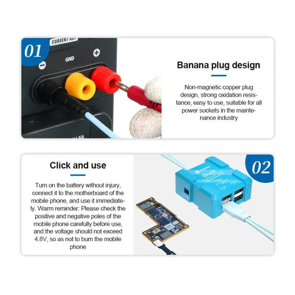 SUNSHINE iBoot B For Android 5V Power Cable Mobile Phone Repair Tool Battery Power Test Boot Cable