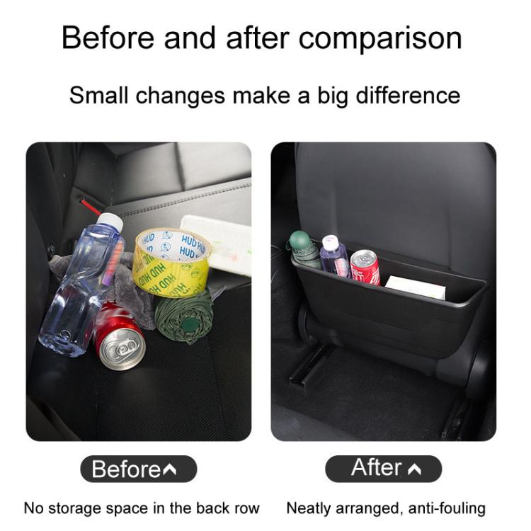 For Tesla Model 3 / Y Car Seat Rear Wet And Dry Storage Boxes