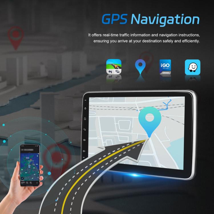 4+64G 10 Inch Android 13.0 Universal Player Car Reversing Center Control Integrated Machine(Standard)
