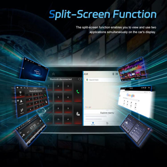 4+64G 10 Inch Android 13.0 Universal Player Car Reversing Center Control Integrated Machine(Standard)