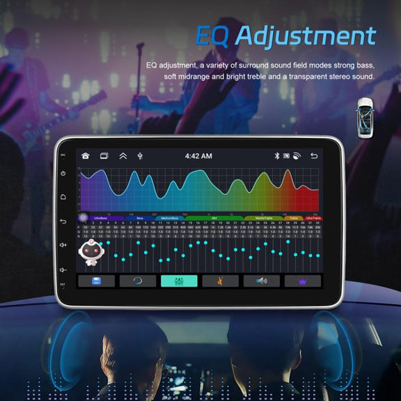 4+64G 10 Inch Android 13.0 Universal Player Car Reversing Center Control Integrated Machine(Standard)