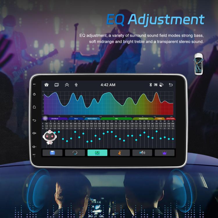 4+64G 10 Inch Android 13.0 Universal Player Car Reversing Center Control Integrated Machine(Standard)