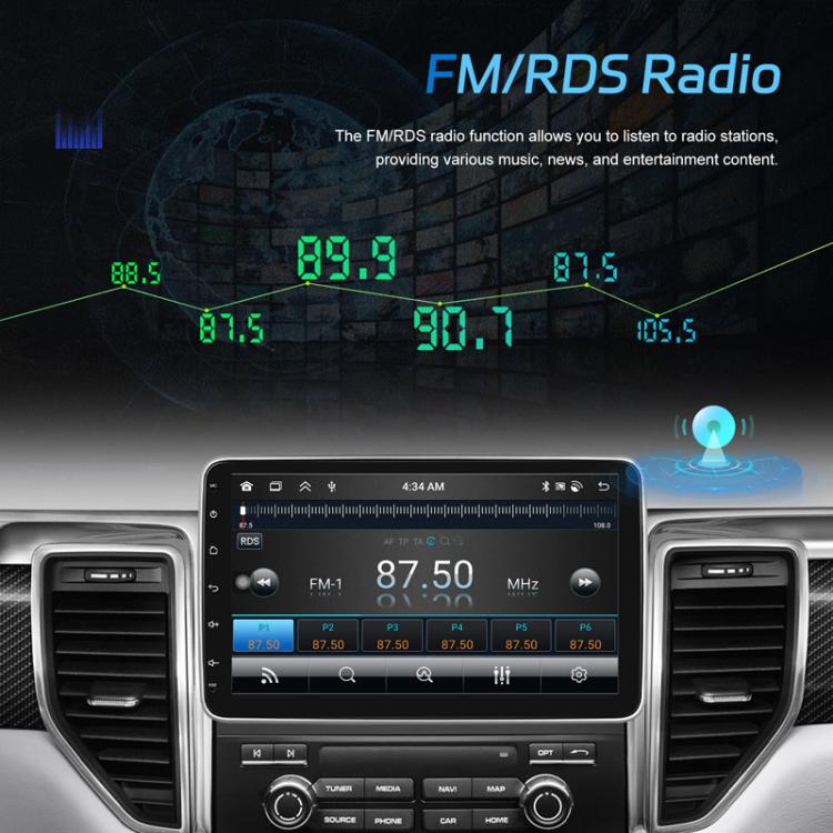 4+64G 10 Inch Android 13.0 Universal Player Car Reversing Center Control Integrated Machine(Standard)