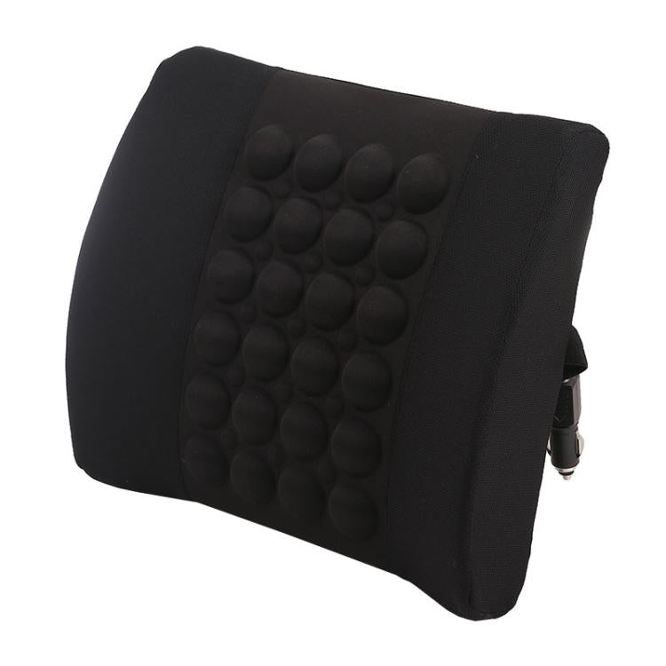 Automotive Universal Electrical Massage Lumbar Cushion Car Lumbar Support Pad(Black)