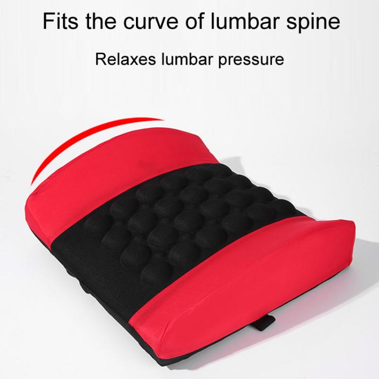 Automotive Universal Electrical Massage Lumbar Cushion Car Lumbar Support Pad(Black)