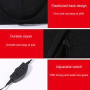 Automotive Universal Electrical Massage Lumbar Cushion Car Lumbar Support Pad(Black And Red)