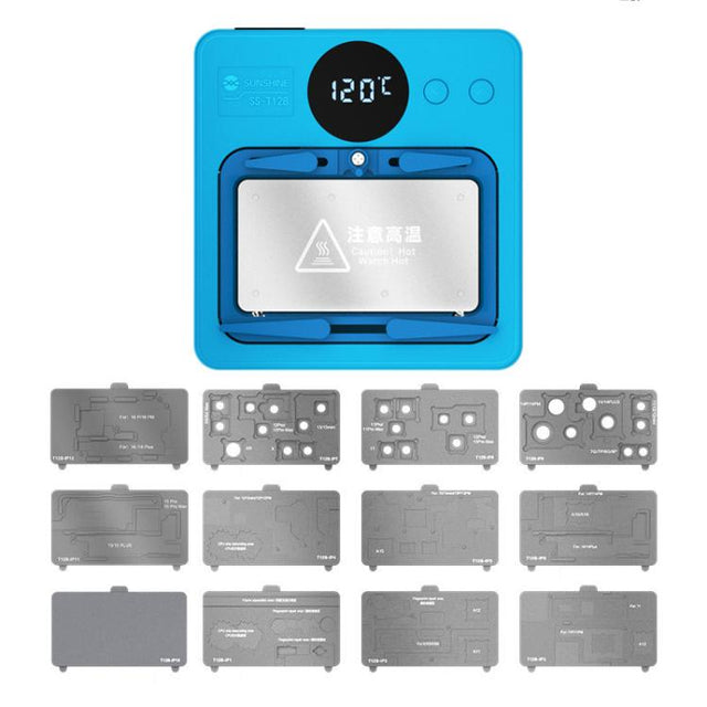 SUNSHINE SS-T12B 13 In 1 Mobile Phone Motherboard Smart Repair Heating Platform Kit Support IP7G-16PM/Android Universal
