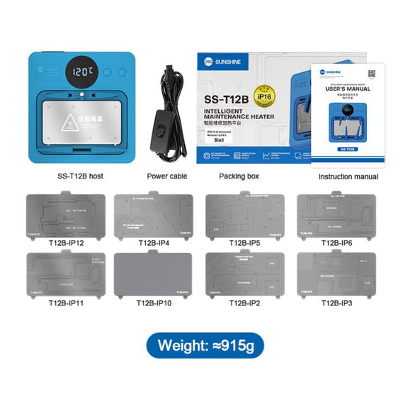 SUNSHINE SS-T12B 9 In 1 Mobile Phone Motherboard Smart Repair Heating Platform Kit Support IP7G-16PM/Android Universal