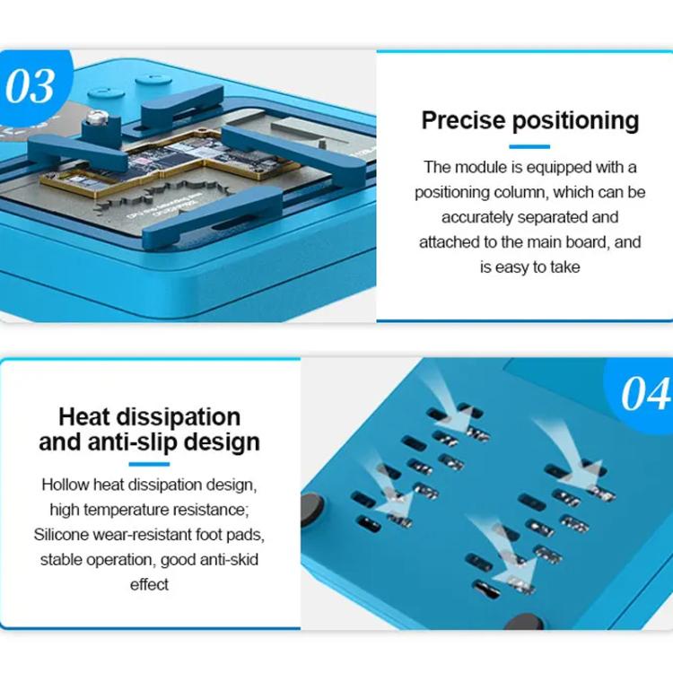 SUNSHINE SS-T12B 9 In 1 Mobile Phone Motherboard Smart Repair Heating Platform Kit Support IP7G-16PM/Android Universal