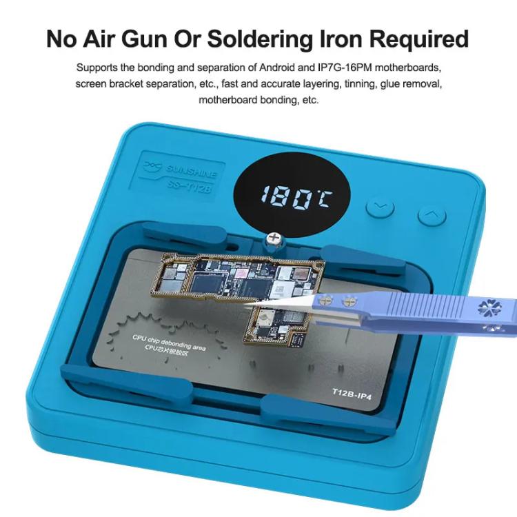SUNSHINE SS-T12B 13 In 1 Mobile Phone Motherboard Smart Repair Heating Platform Kit Support IP7G-16PM/Android Universal