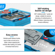 SUNSHINE SS-T12B 13 In 1 Mobile Phone Motherboard Smart Repair Heating Platform Kit Support IP7G-16PM/Android Universal