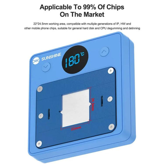 SUNSHINE SS-T12C IC Chip Heating Glue Remover Mobile Phone Repair Chip Fast Heating Efficient Glue Removal Tool