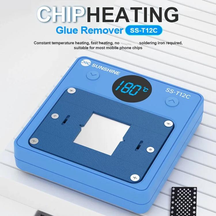 SUNSHINE SS-T12C IC Chip Heating Glue Remover Mobile Phone Repair Chip Fast Heating Efficient Glue Removal Tool