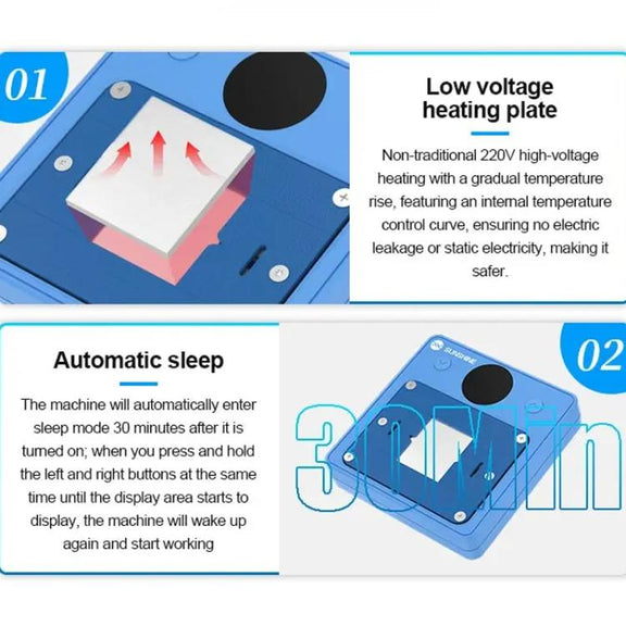SUNSHINE SS-T12C IC Chip Heating Glue Remover Mobile Phone Repair Chip Fast Heating Efficient Glue Removal Tool
