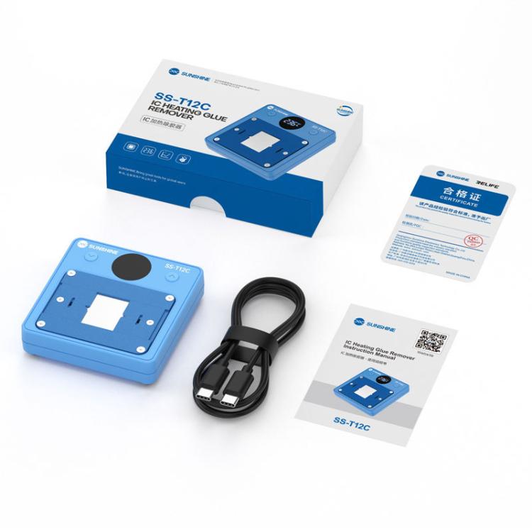 SUNSHINE SS-T12C IC Chip Heating Glue Remover Mobile Phone Repair Chip Fast Heating Efficient Glue Removal Tool