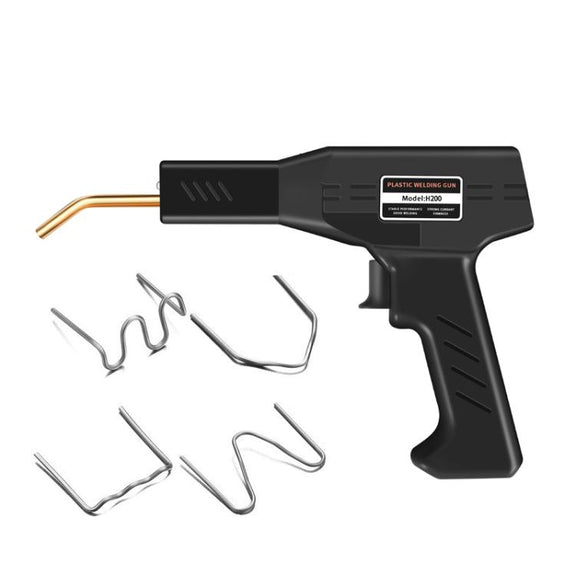 Rechargeable Car Bumper Plastic Repair Welding Machine, Specification: Black+200 Welding Nails