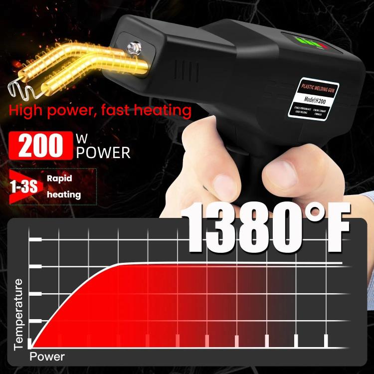 Rechargeable Car Bumper Plastic Repair Welding Machine, Specification: Black
