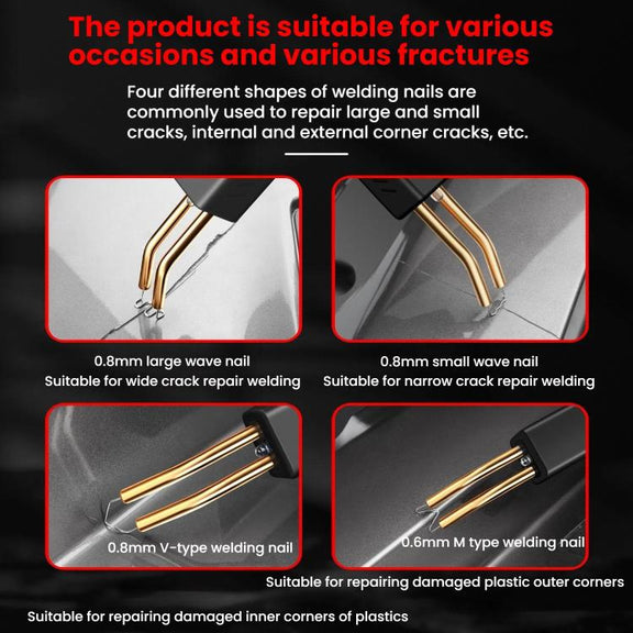 Rechargeable Car Bumper Plastic Repair Welding Machine, Specification: Black