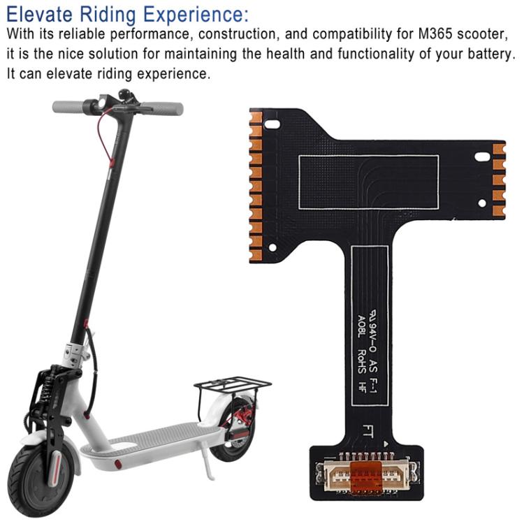 For Xiaomi M365 / 1S Electric Scooter BMS Soft Board Circuit Board Edge Bar Battery Protection Panel(Black)