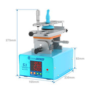 SUNSHINE S-918F Plus 5 In 1 Curved Screen Separator Mobile Phone LCD Screen Repair Separator Heating Platform(EU Plug)